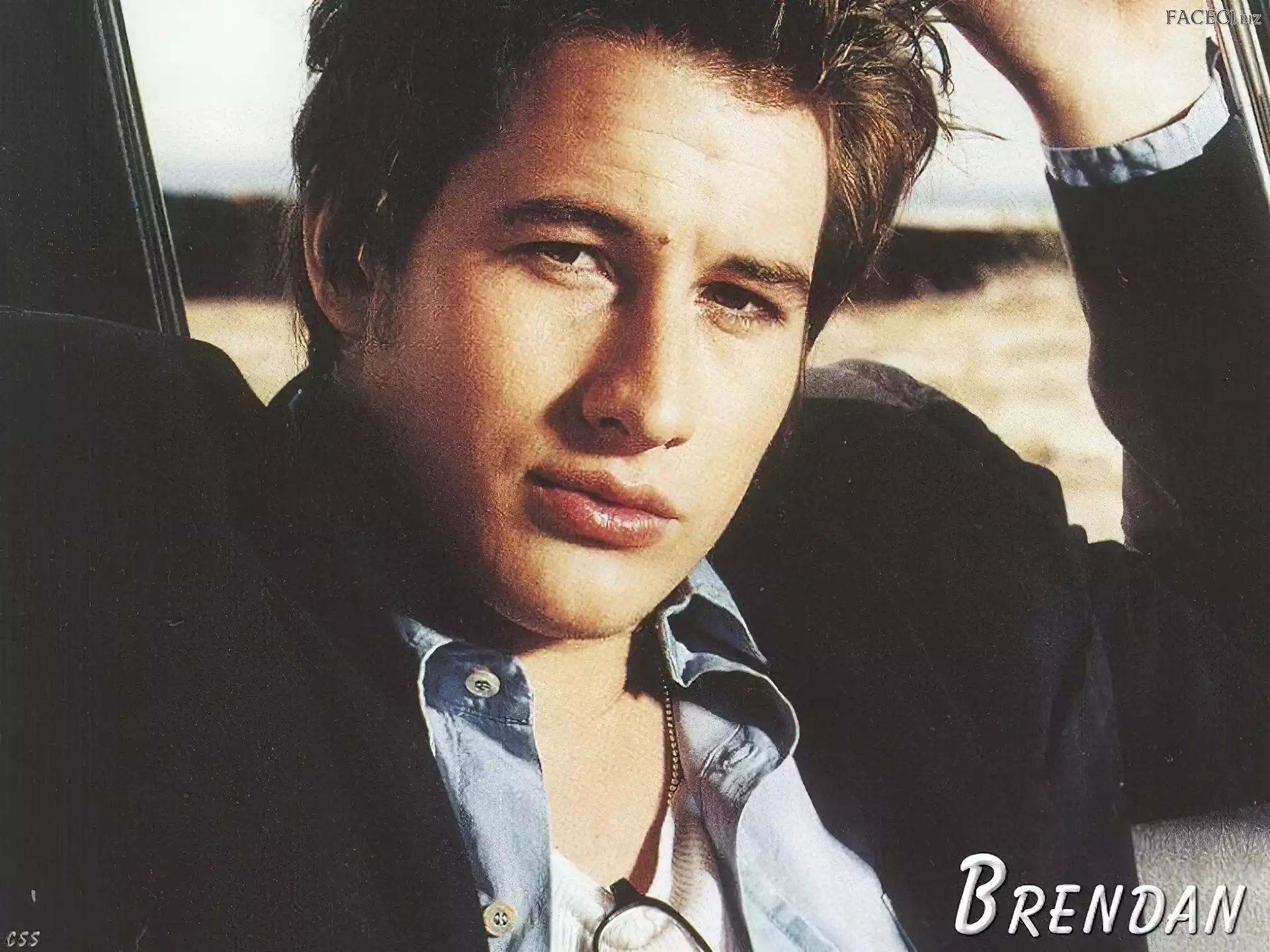 kurtka, Brendan Fehr, czarna