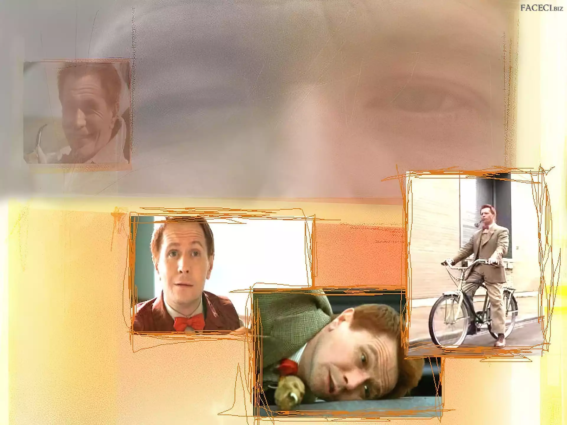 rower, Gary Oldman, jasny garnitur